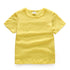 Children's Solid Breathable Short Sleeves (five Colors)